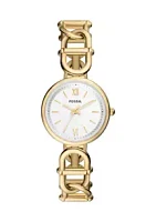 Fossil® Three Hand Gold Tone Stainless Steel Watch