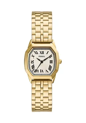 Harlow Three-Hand Gold-Tone Stainless Steel Watch