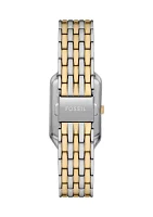 Two Tone Rectangle Face Watch