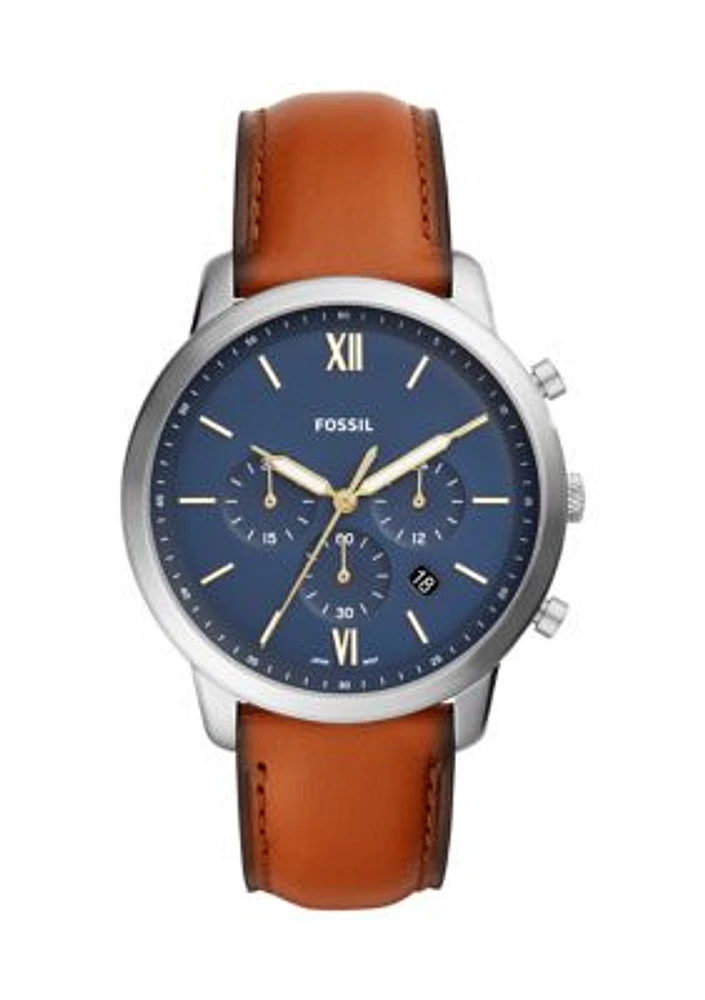 Neutra Chronograph Brown Leather Watch