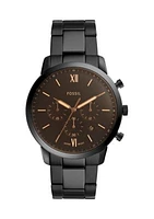 Neutra Chronograph Black Stainless Steel Watch