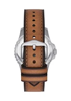 Stainless Steal Leather Watch