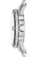 Silver Black Bracelet Watch 