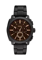 Rose Gold Black Metal Watch