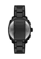Rose Gold Black Metal Watch