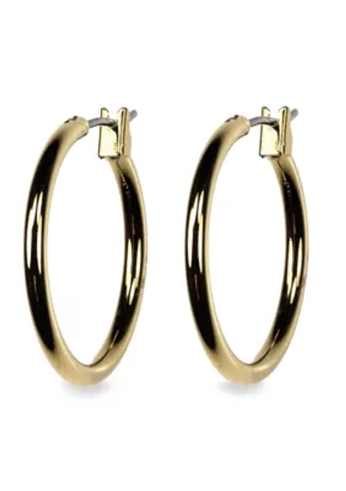 Gold-Tone Hoop Earrings