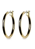 Gold-Tone Hoop Earrings