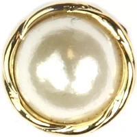 Pearl Button Earrings