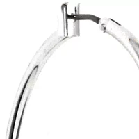 Silver-Tone Hoop Earrings