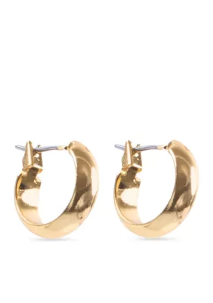 Gold-Tone Hoop Earrings