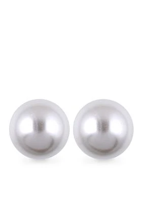 12-mm. Faux Pearl Studs