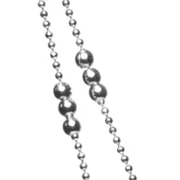 2 Row Shot Bead Station Chain Necklace