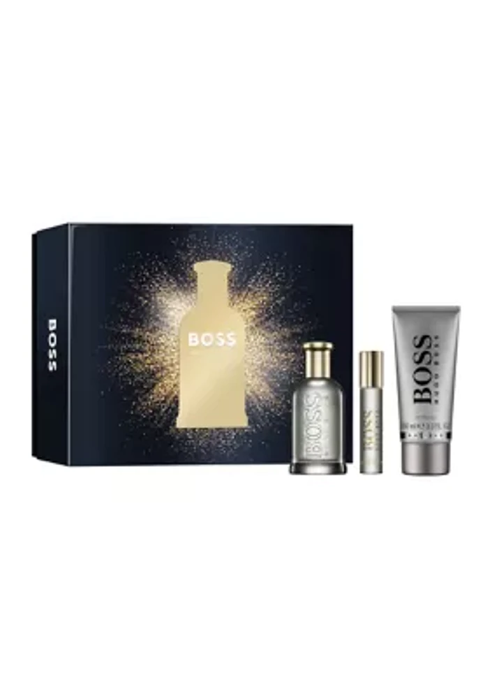  Men's 3-Piece BOSS Bottled Eau de Parfum Festive Gift Set - $179 Value! 