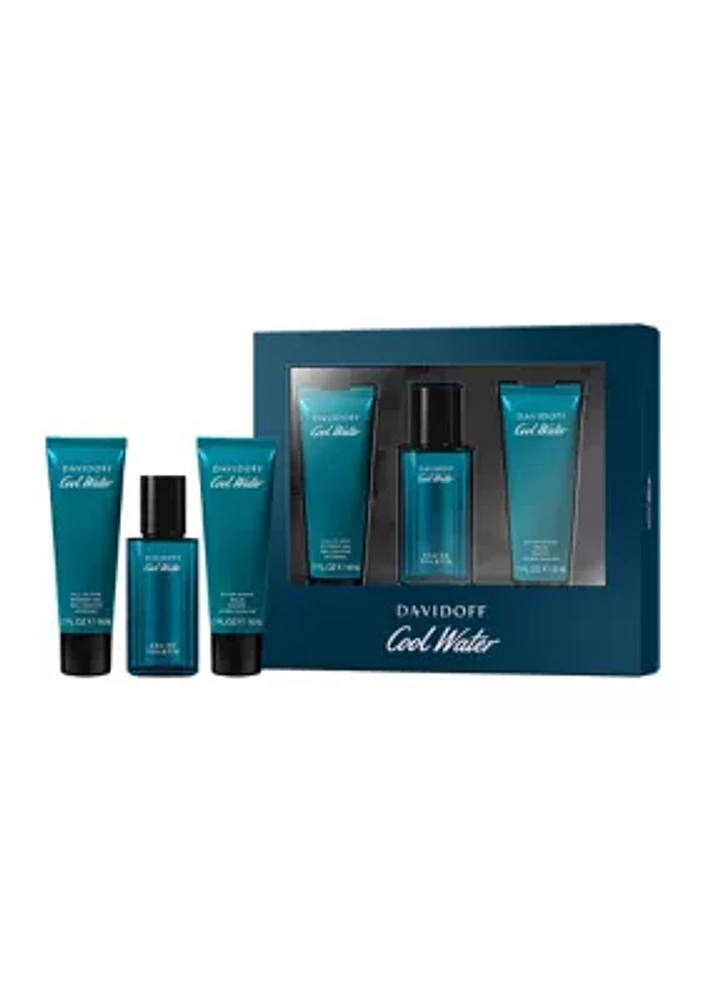 Men's 3-Piece Cool Water Eau de Toilette Festive Gift Set