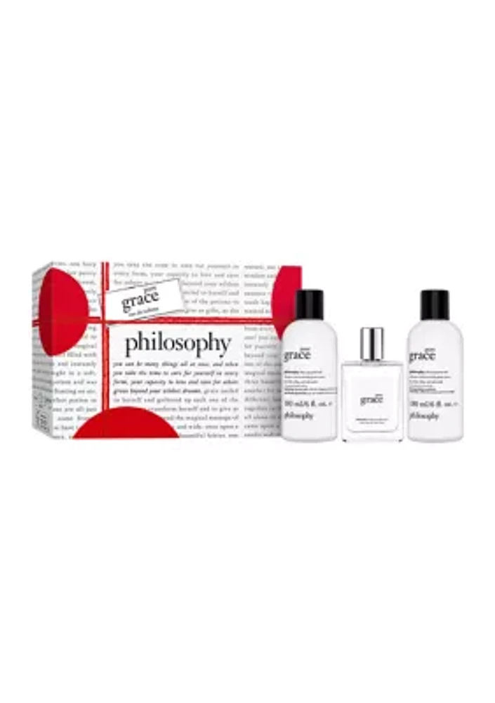 3-Piece Pure Grace Eau De Toilette Holiday Gift Set - $111 Value!