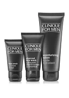 Daily Hydration Men's Skincare Set: Cleanse. Exfoliate. Hydrate - $54 Value!