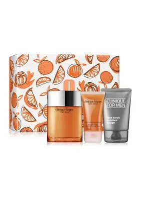Happy For Him Men's Fragrance & Grooming Gift Set - $180 Value!