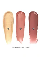 Crushed Oil Infused Hydrating Lip Gloss Trio Set Nude - $66 Value!