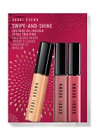 Crushed Oil-Infused Hydrating Lip Gloss Trio Set Pink - $66 Value!