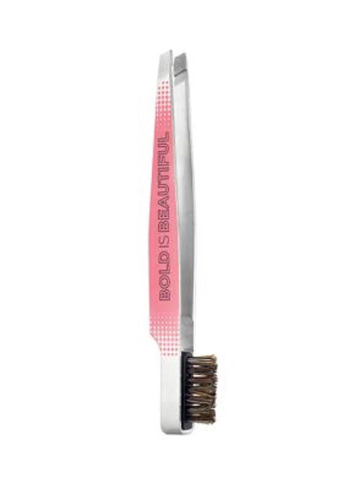 Slant Tweezer & Brow Brush