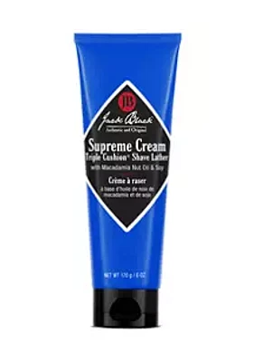 Jack Black Supreme Cream Triple Cushion® Shave Lather with Macadamia Nut Oil & Soy