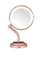 Dual Sided Rose Gold Makeup Mirror