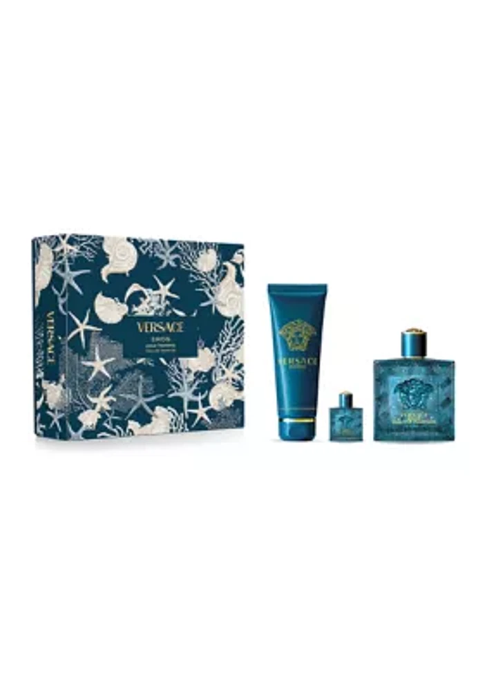 Eros Eau de Parfum 3-Piece Gift Set