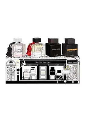 Lalique Miniature Set L'Amour, Le Parfum, Encre Noire, Encre Noire à l’Extrême