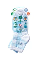 Luxury Aloe Moisture Sock 2 Pack - Blue