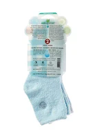 Luxury Aloe Moisture Sock 2 Pack - Blue