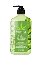 Tea Tree & Chamomile Herbal Shampoo with Vegan Biotin & Tea Tree Oil for Scalp Care