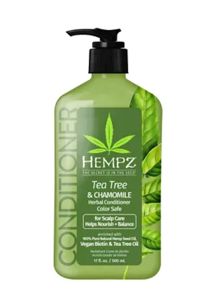 Tea Tree & Chamomile Herbal Conditioner with Vegan Biotin & Tea Tree Oil for Scalp Care