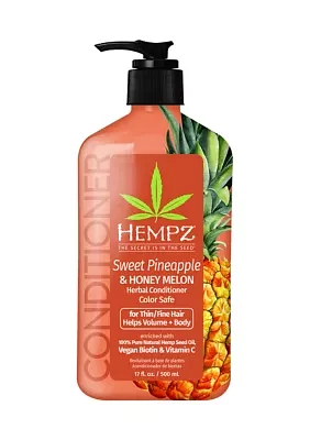 Sweet Pineapple & Honey Melon Herbal Conditioner with Vegan Biotin & Vitamin C for Thin/Fine Hair