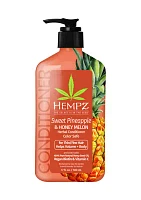 Sweet Pineapple & Honey Melon Herbal Conditioner with Vegan Biotin & Vitamin C for Thin/Fine Hair