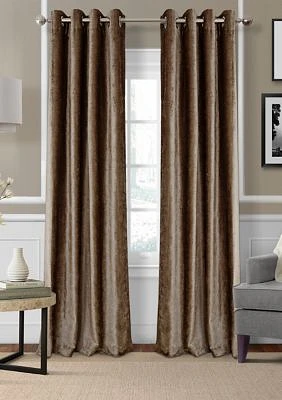 Victoria Velvet Room Darkening Window Curtain Panel