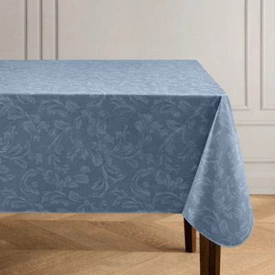 Camile Floral Scroll Damask Pattern Vinyl Indoor/Outdoor Tablecloth - Rectangle/Square