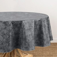 Mesa Marble Printed Vinyl Indoor/Outdoor Tablecloth - Round/Oval