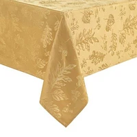 Elegant Woven Leaves Jacquard Damask Tablecloth - Rectangle/Square