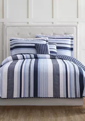 Mason Stripe Quilt Set