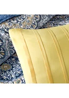 Tangiers 6 Piece Blue Coverlet Set