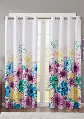 Olivia Printed Total Blackout Window Panel