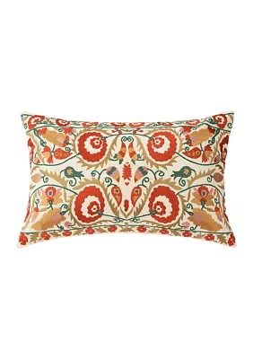 Suzani Embroidered Pillow