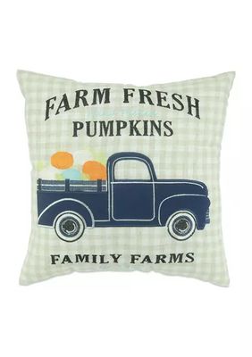 Fall Family Farms Throw Pillow
