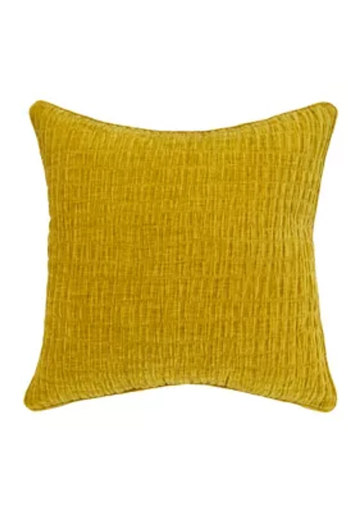 Singer Yellow Square Pillow