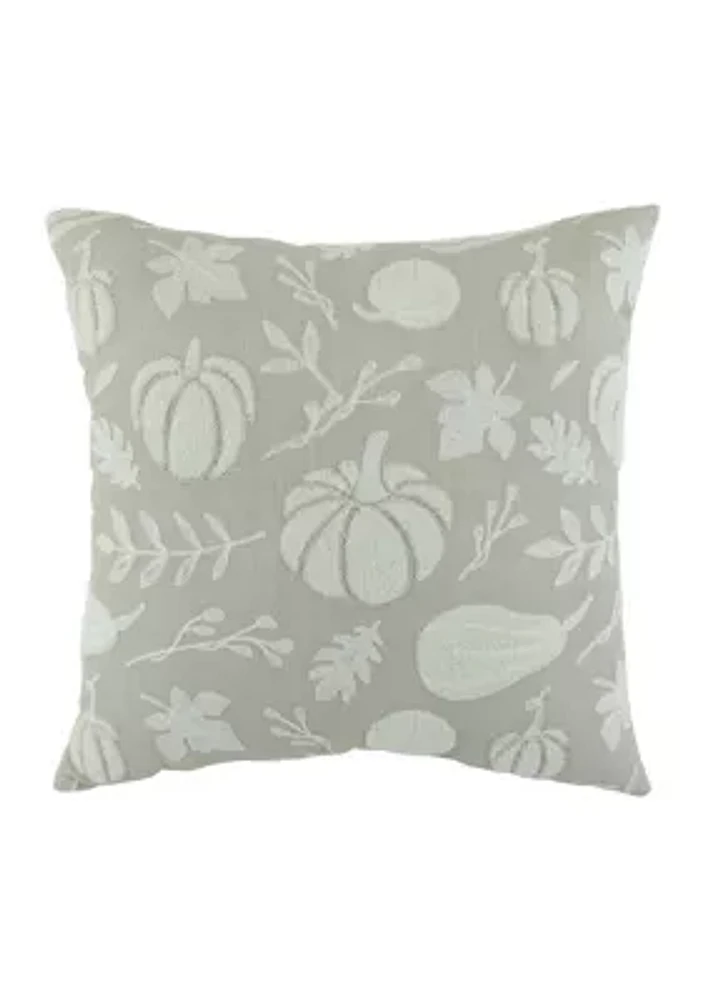 Neutral Stitched Throw Pillow