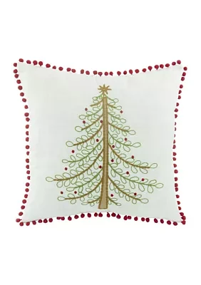 Jingle Tree Throw Pillow