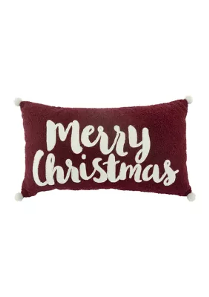 Merry Christmas Throw Pillow