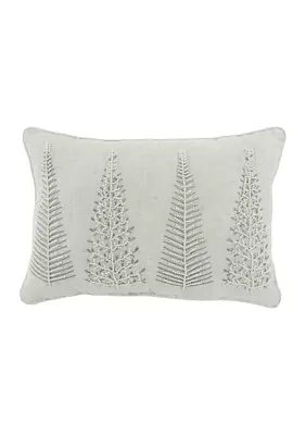 Beaded Trees Throw Pillow