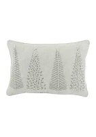 Beaded Trees Throw Pillow