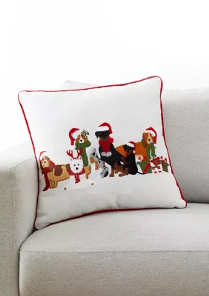 Christmas Crew Dog Pillow